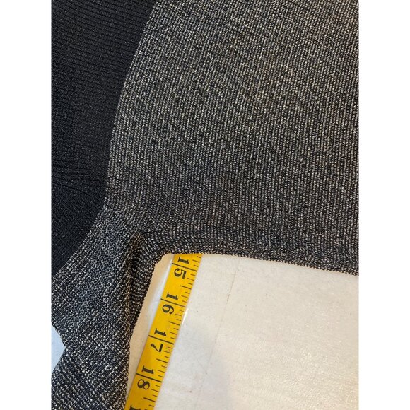 White House Black Market WHBM Sweater Dress Black Gold Cowl Neck Small - Picture 4 of 7